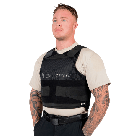 Elite Armor RX2 Stikk- og skuddsikker vest modell vinkel