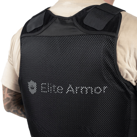 Elite Armor RX2 Stikk- og skuddsikker vest nærbilde ryg